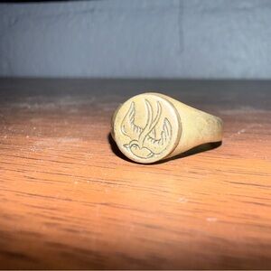 Mini Swallow Signet -Brass